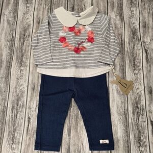 Ellen Degeneres embroidered heart love top with jeans